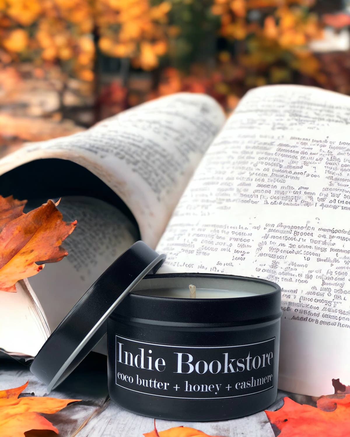 Fly Paper Products - Indie Bookstore 4oz Candle Coco Butter + Honey + Cashmere
