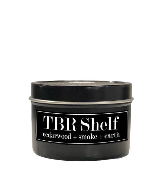Fly Paper Products - TBR Shelf 4oz Candle Cedarwood + Amber + Smoke