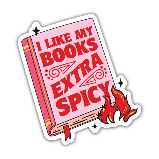 Indigo Maiden - I Like My Books Extra Spicy Reader Sticker