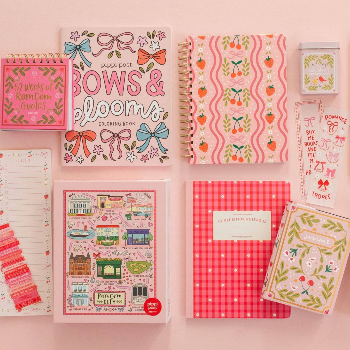 Pippi Post - Bows & Blooms Coloring Book