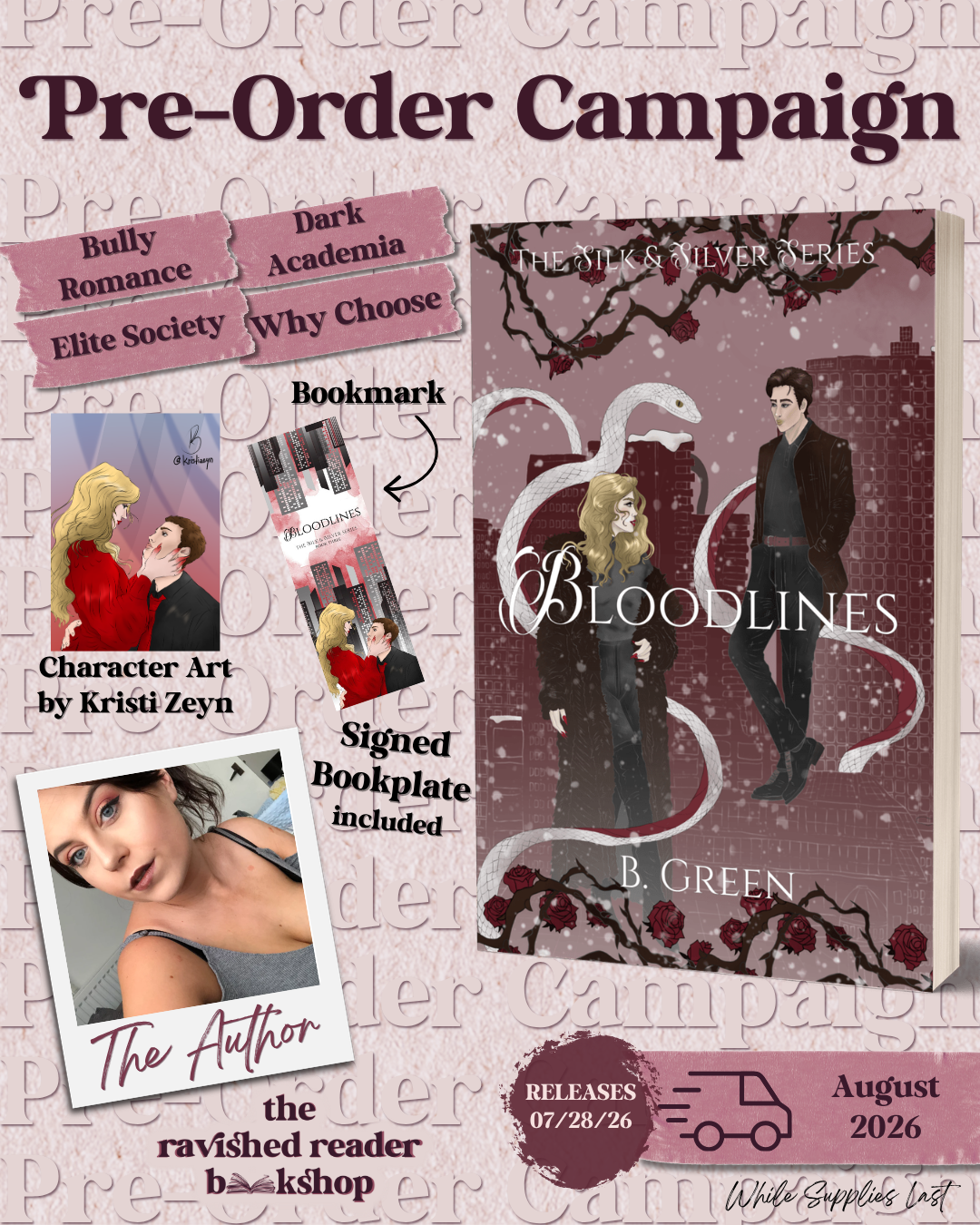 PRE-ORDER CAMPAIGN: Bloodlines: A Silk and Silver Novella (The Silk and Silver Series Book 3)