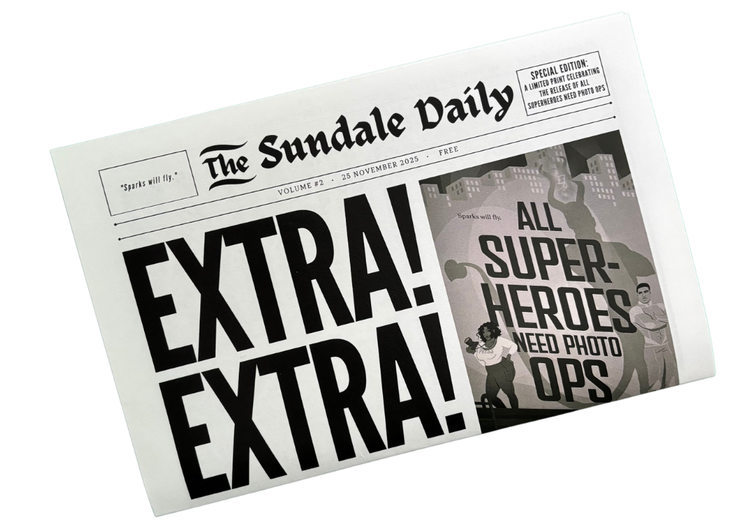 All Superheroes Need Photo Ops (Supers in the City) with INDIE PRINT