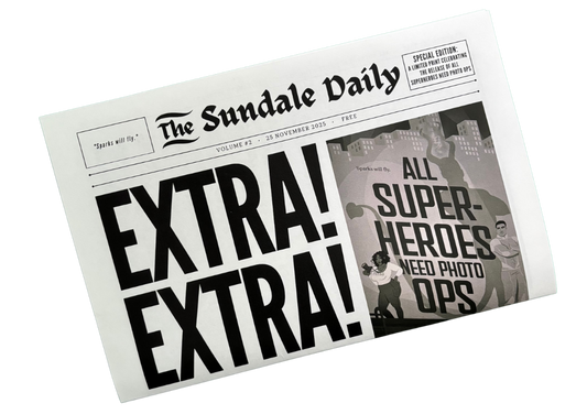 All Superheroes Need Photo Ops (Supers in the City) with INDIE PRINT