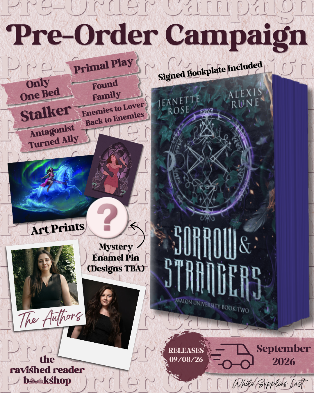PRE-ORDER CAMPAIGN: Sorrow & Strangers (Avalon University)