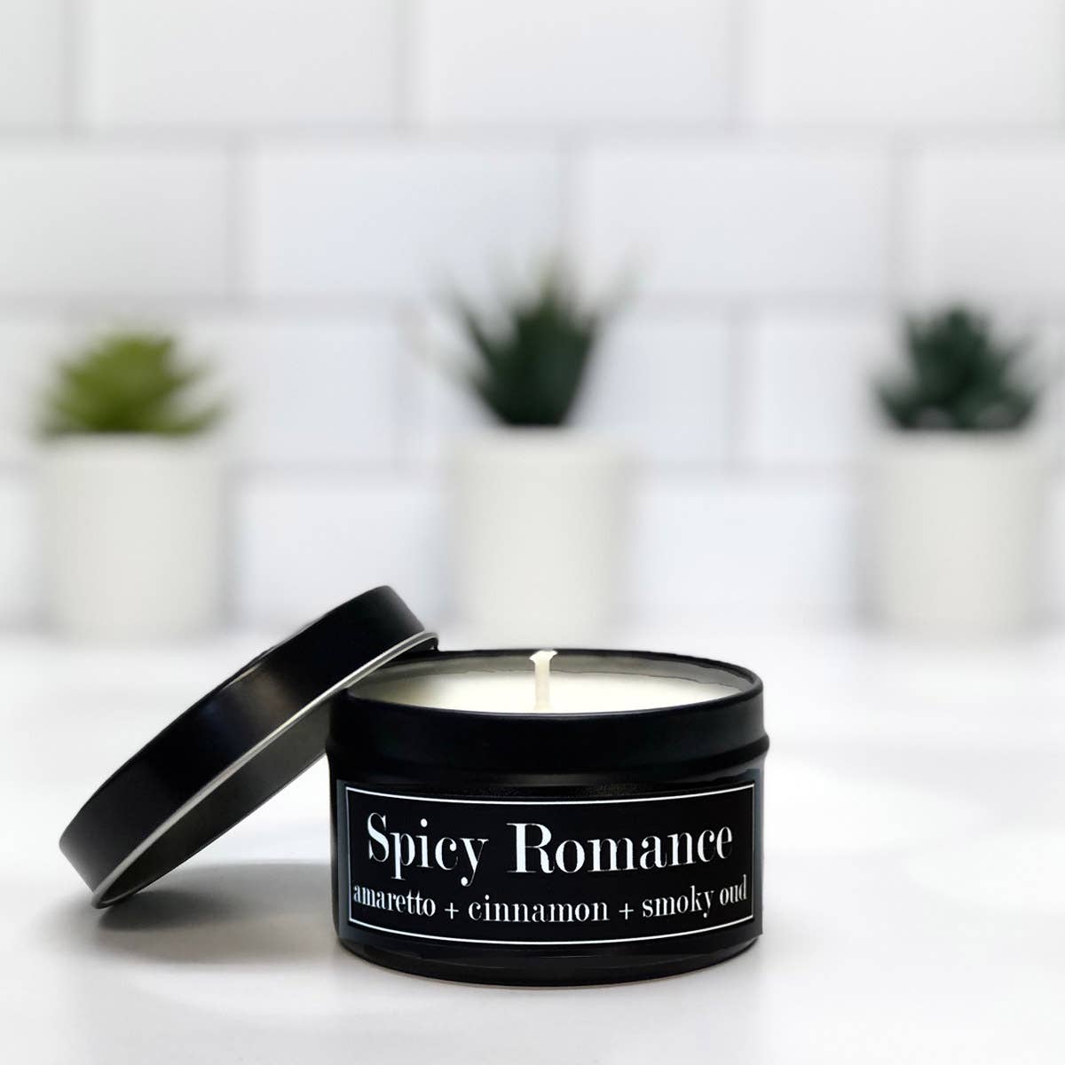 Fly Paper Products - Spicy Romance 4oz Candle Amaretto + Smoky Oud + Cinnamon