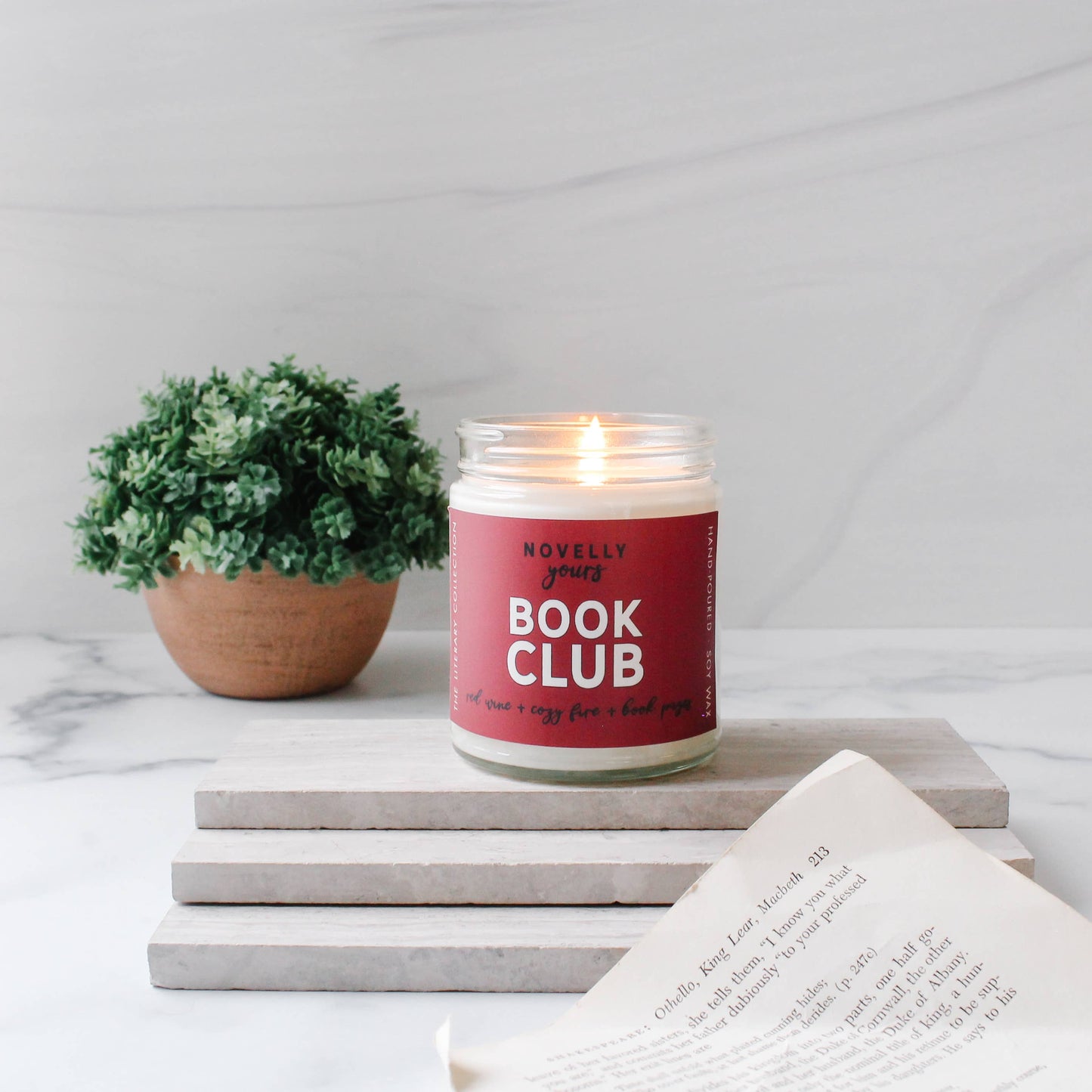 Novelly Yours - Book Club Candle