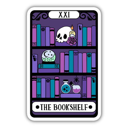 Indigo Maiden - The Bookshelf Alternative Tarot Card Reader Sticker