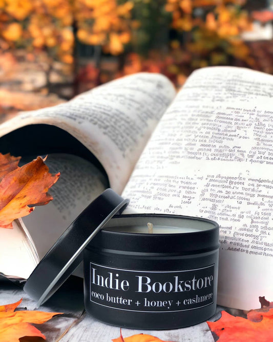 Fly Paper Products - Indie Bookstore 4oz Candle Coco Butter + Honey + Cashmere