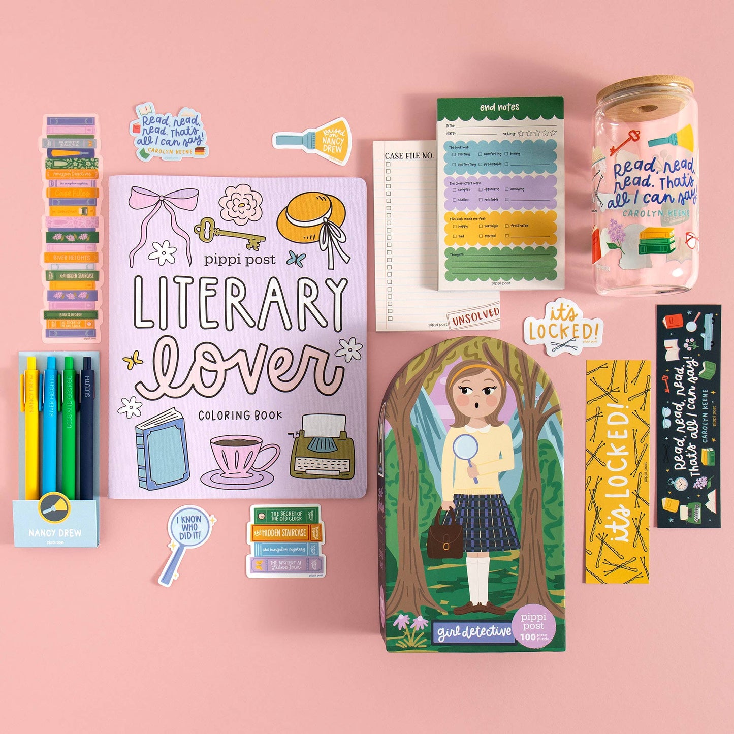 Pippi Post - Literary Lover Coloring Book