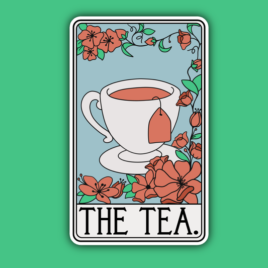Indigo Maiden - The Tea Tarot Card Sticker