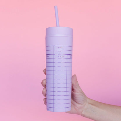 Pippi Post - Lilac Library Card 16oz Tumbler