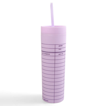 Pippi Post - Lilac Library Card 16oz Tumbler