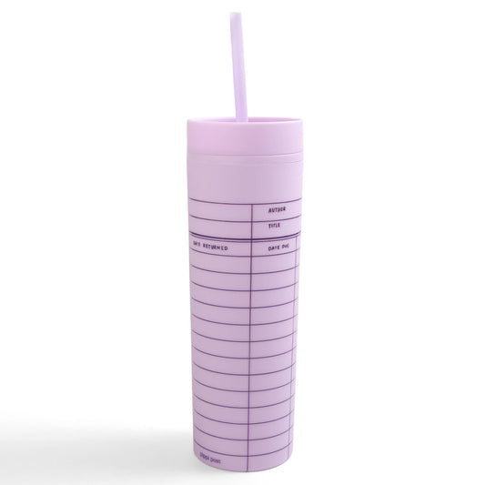 Pippi Post - Lilac Library Card 16oz Tumbler