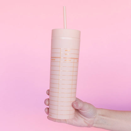Pippi Post - Peach Library Card 16oz Tumbler