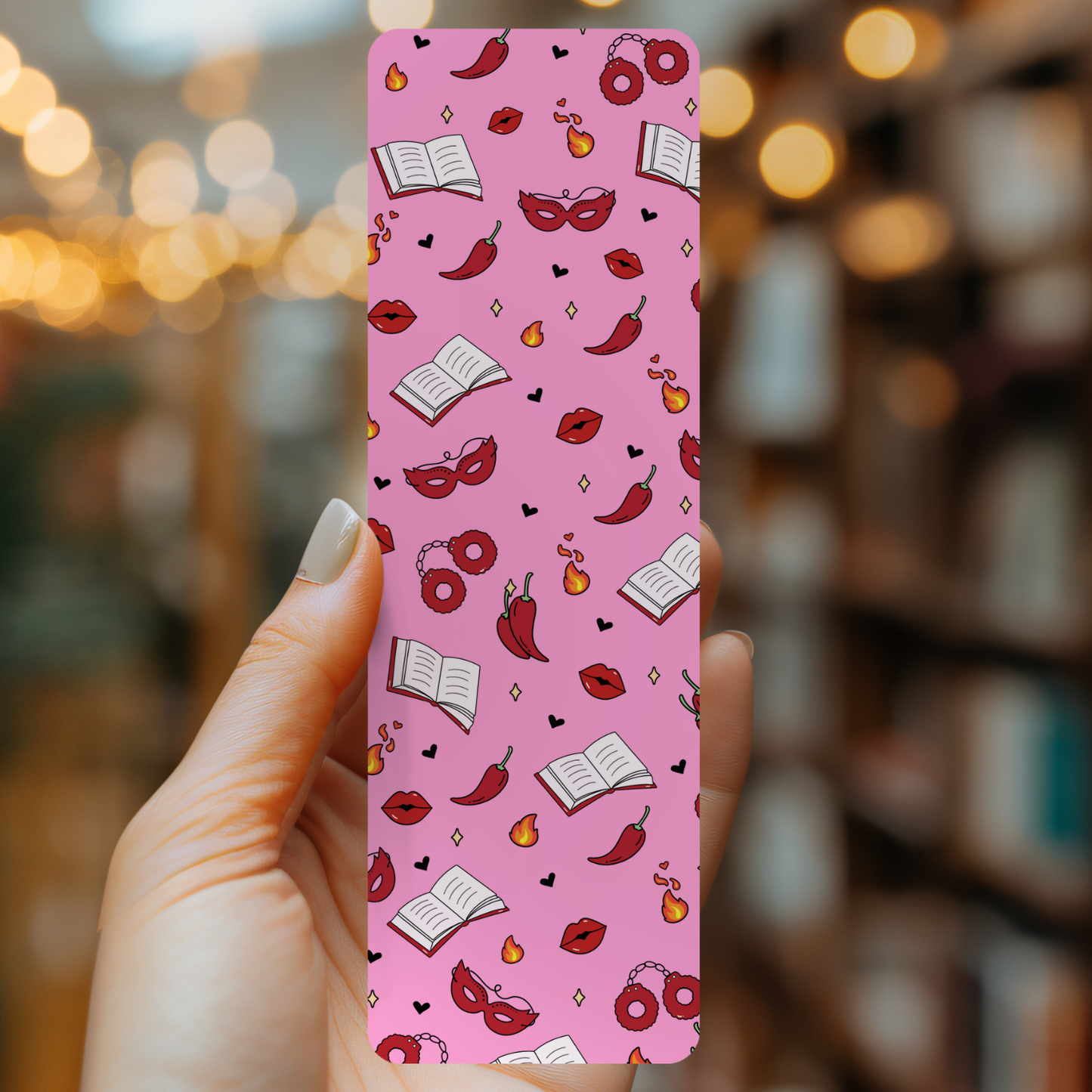 Indie Heart Studio - Spicy Reader Bookmark | Soft Matte Laminated 
