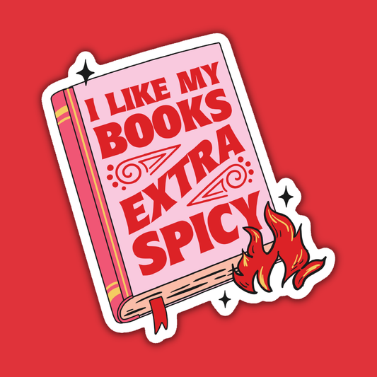Indigo Maiden - I Like My Books Extra Spicy Reader Sticker