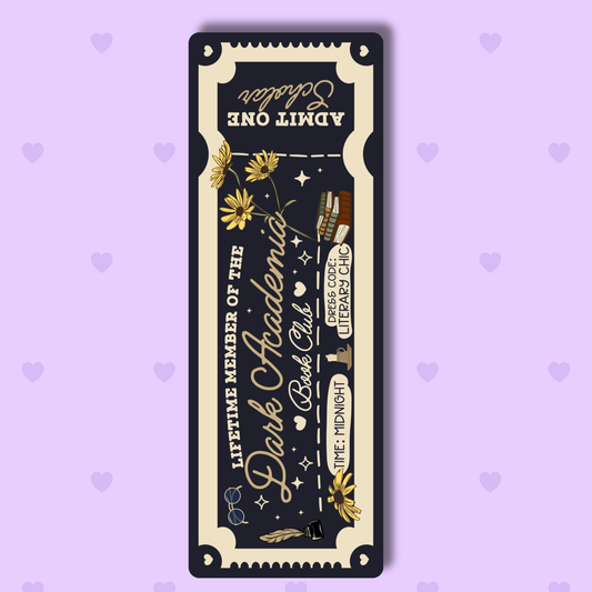Indie Heart Studio - Dark Academia Bookmark