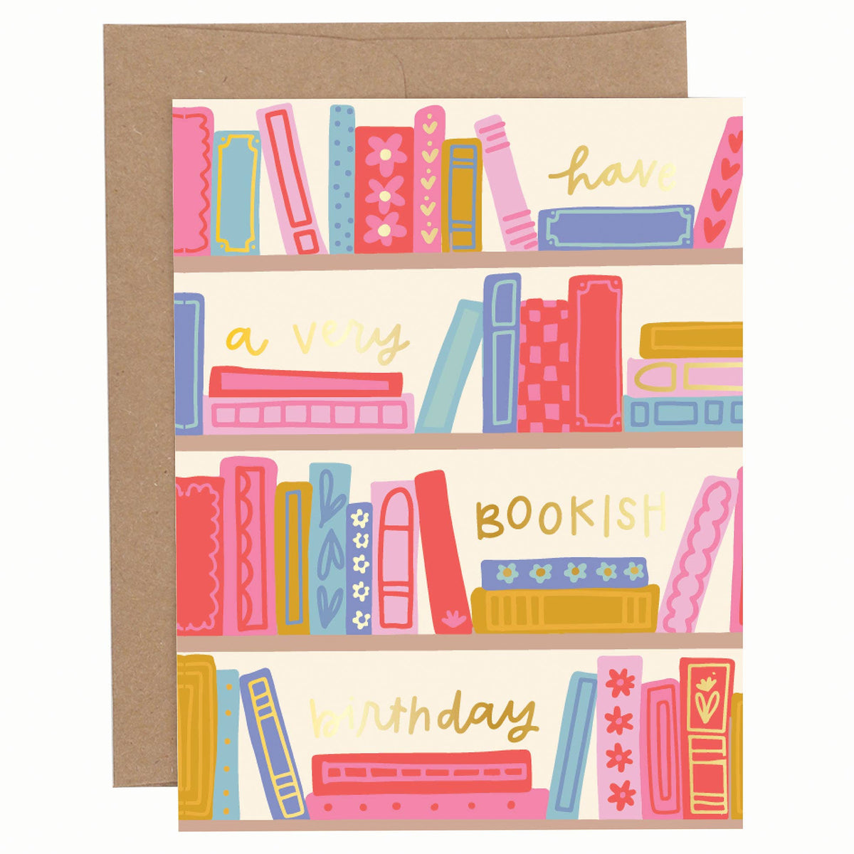Pippi Post - Bookish Birthday Greeting Card