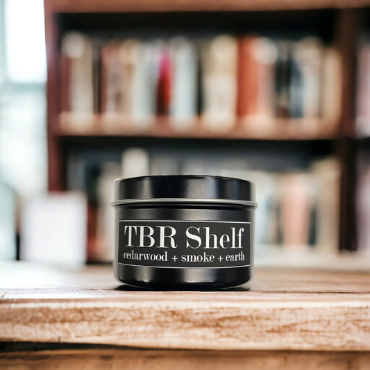 Fly Paper Products - TBR Shelf 4oz Candle Cedarwood + Amber + Smoke