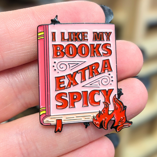 Indigo Maiden - I Like My Books Extra Spicy Enamel Pin