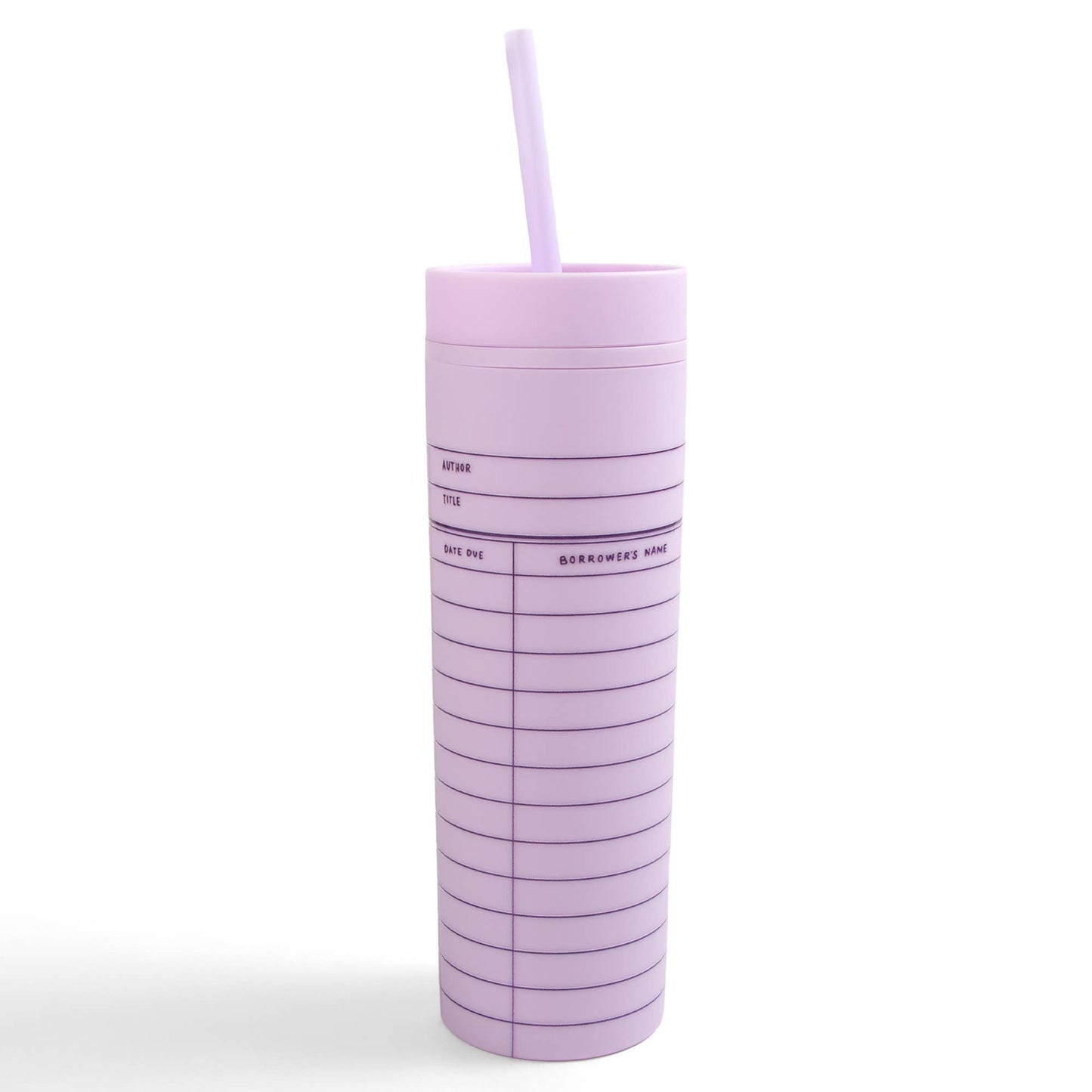 Pippi Post - Lilac Library Card 16oz Tumbler
