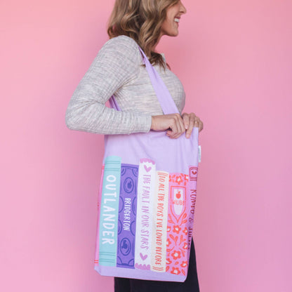 Pippi Post - Romance Novels Book Stack Tote Bag
