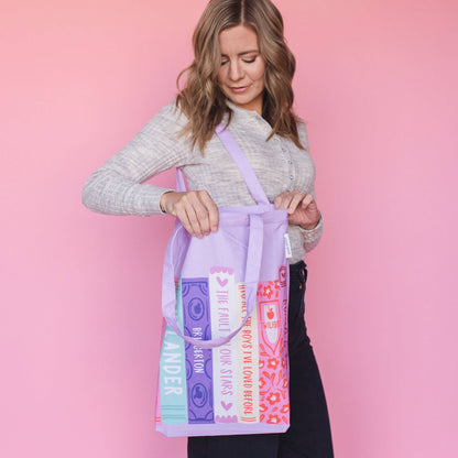 Pippi Post - Romance Novels Book Stack Tote Bag