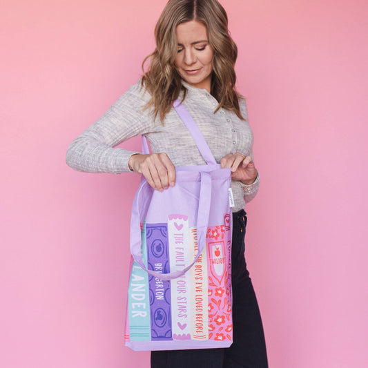 Pippi Post - Romance Novels Book Stack Tote Bag