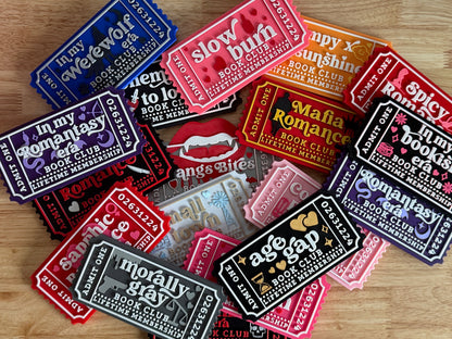 TRR Bookish Trope Tickets - Large (6x3")