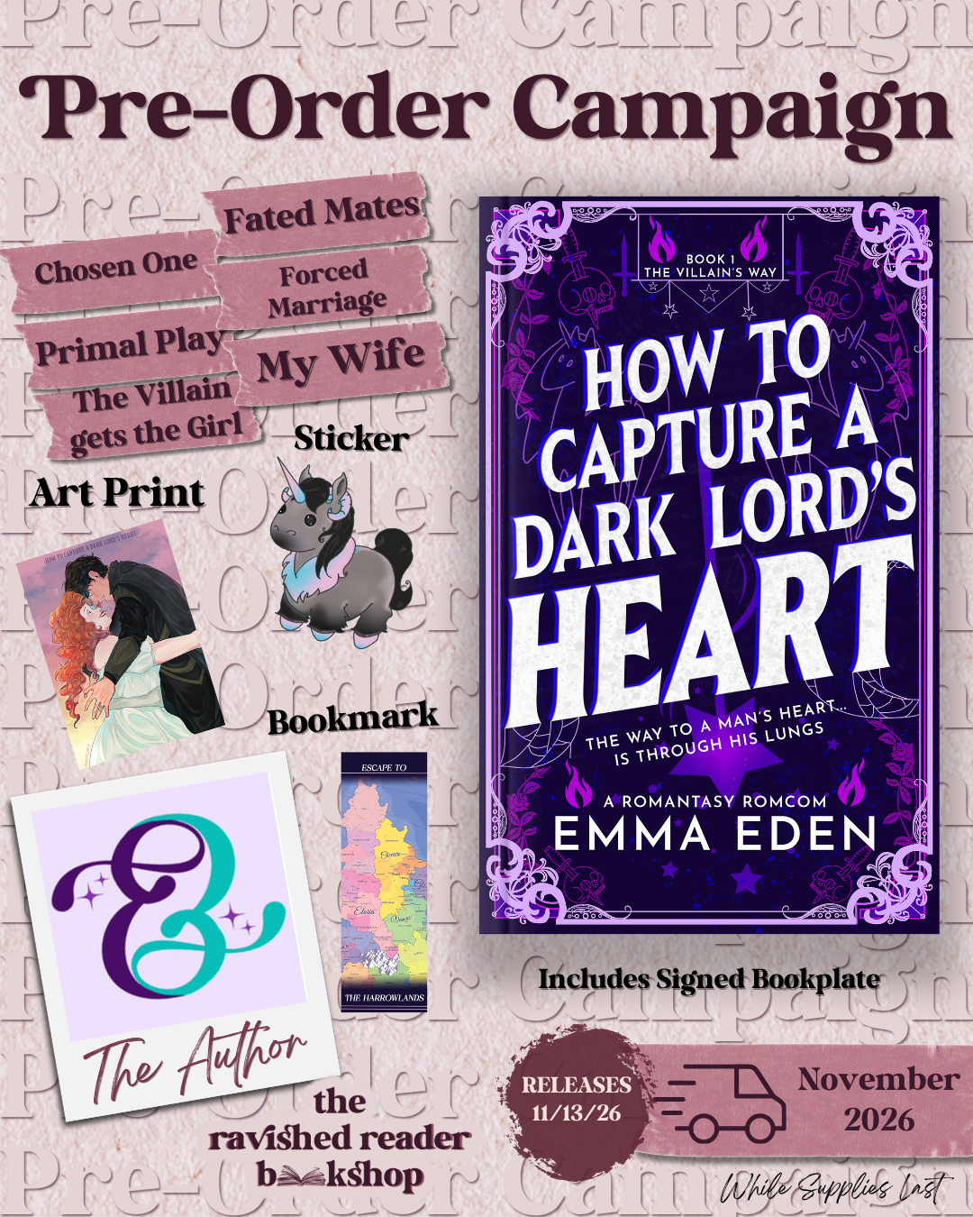 PRE-ORDER CAMPAIGN: How to Capture a Dark Lord's Heart