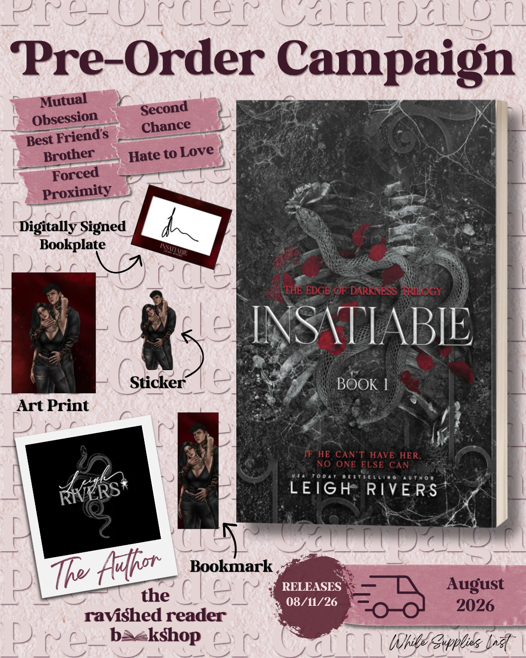 LIMITED REMAINING: Insatiable: Edge of Darkness, Book 1