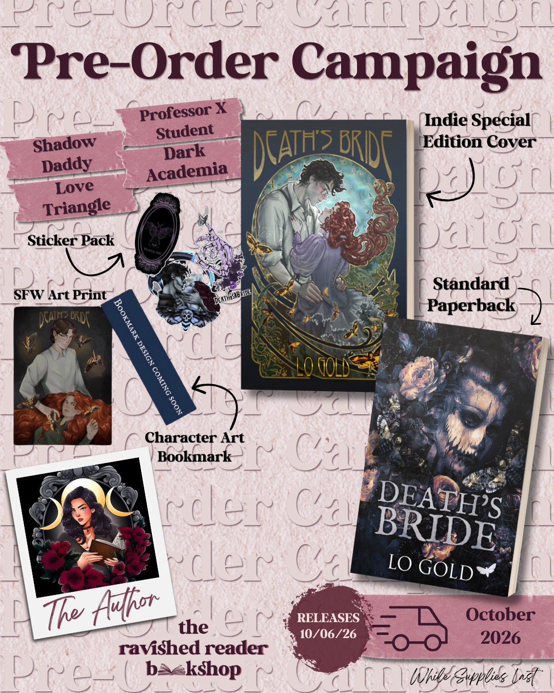 PRE-ORDER CAMPAIGN: Death's Bride - Standard or Special Edition Cover