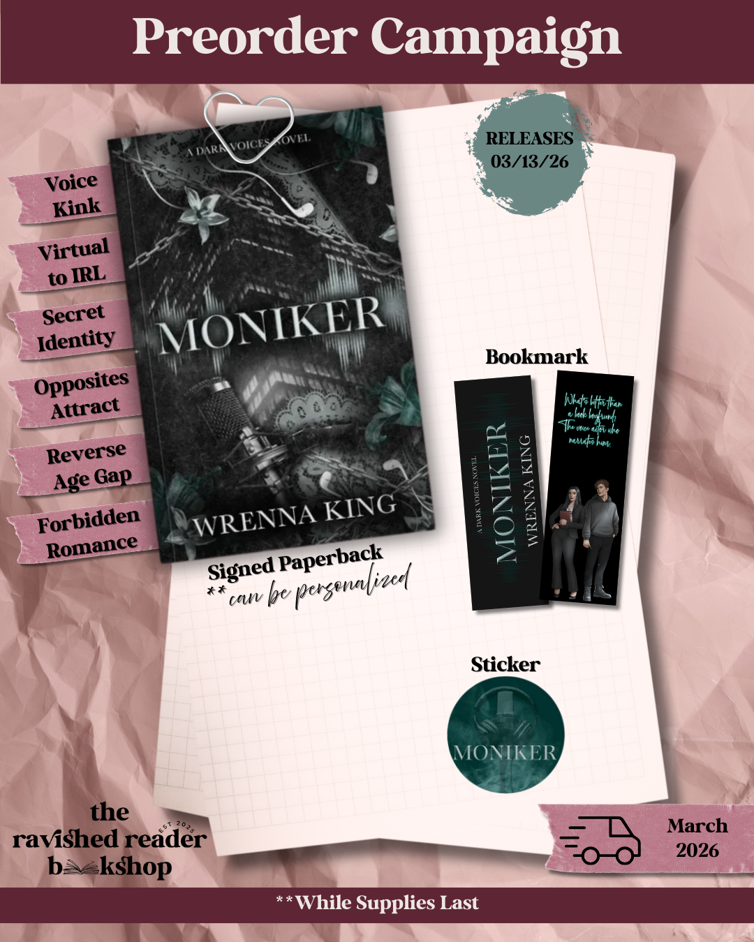 SIGNED PRE-ORDER - MONIKER