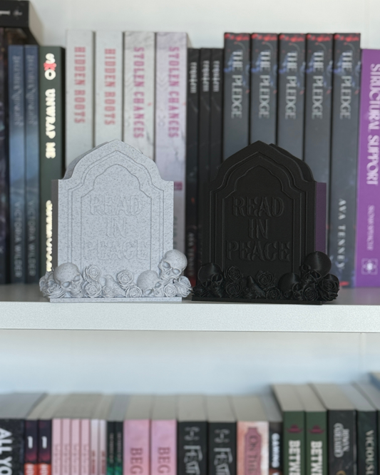 TRR READ IN PEACE Bookmark Holder - Bookshelf and Desk Accessory