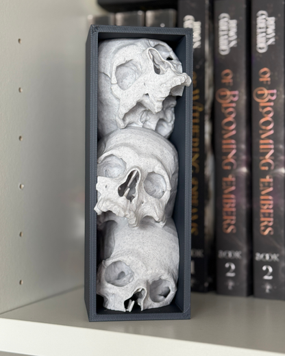 TRR Stacked Skull Book Nook