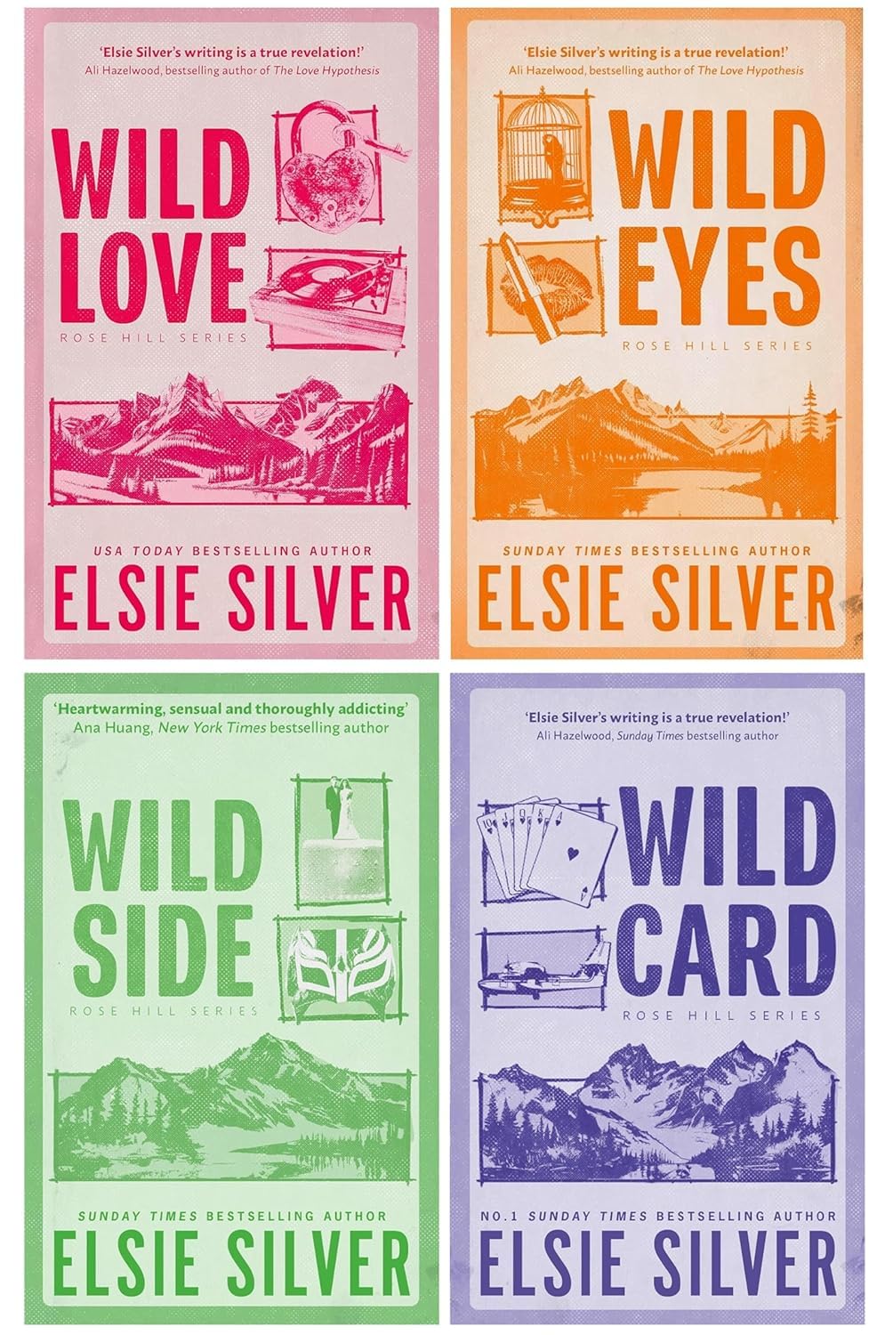 Rose Hill Series by Elsie Silver 4 Books Set - Paperback