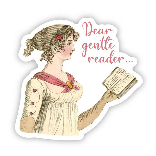 Fly Paper Products - Dear Gentle Reader Bridgerton - Regency Era Vinyl Sticker