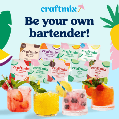 Craftmix - Cranberry Vanilla Cocktail / Mocktail Mixer - Single Packets