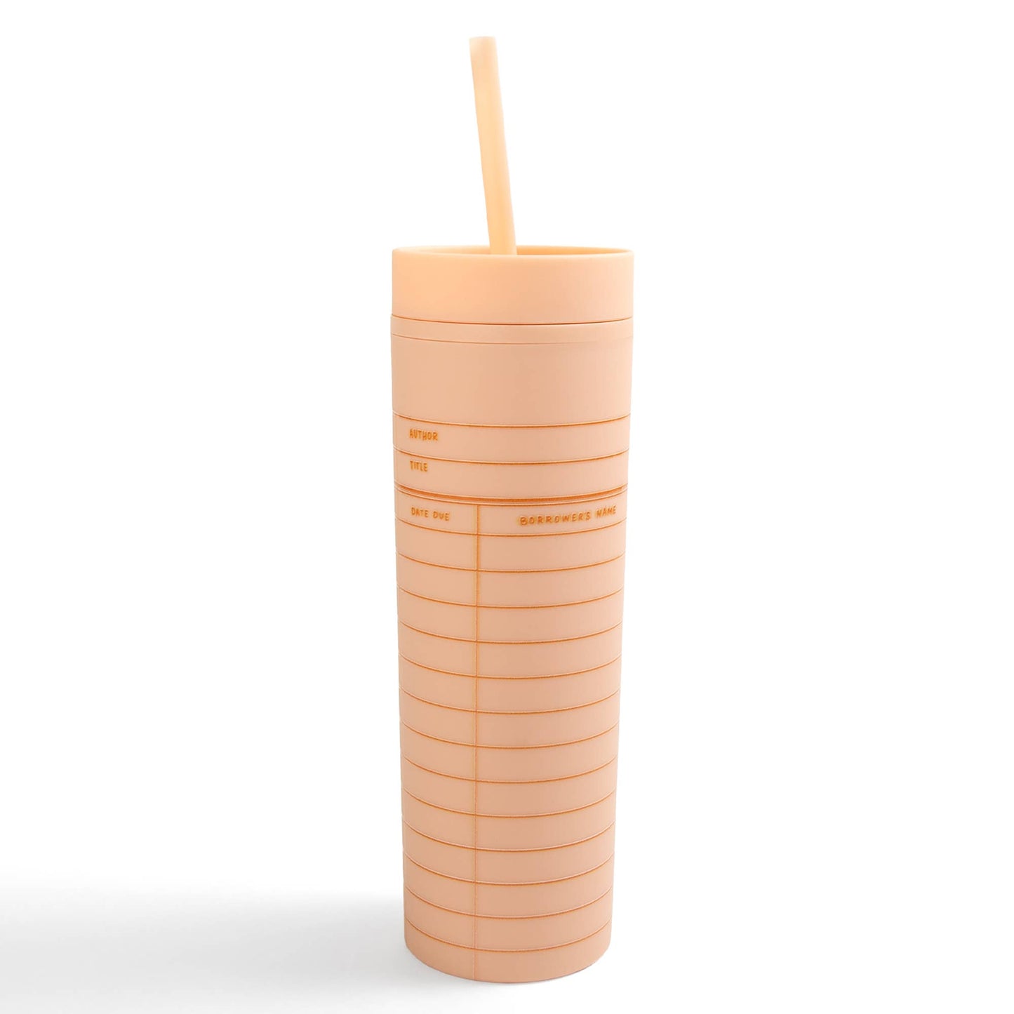 Pippi Post - Peach Library Card 16oz Tumbler