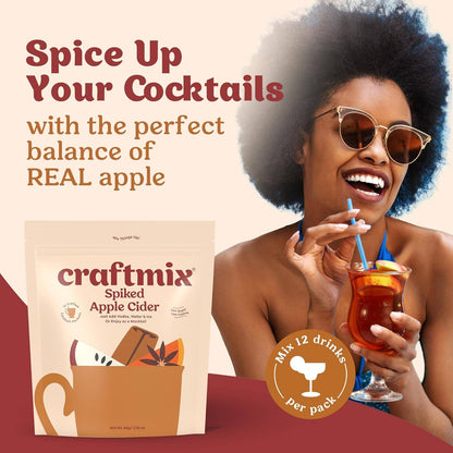 Craftmix - Spiked Apple Cider Cocktail / Mocktail Mixer -Single Packets