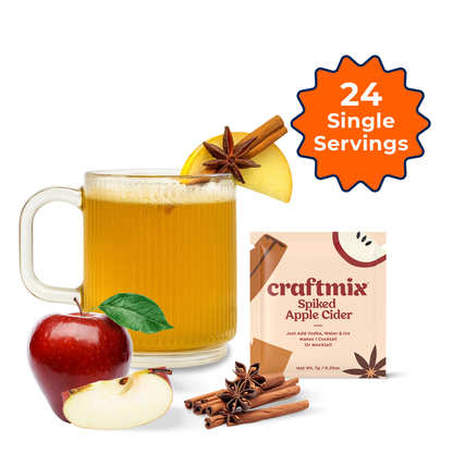 Craftmix - Spiked Apple Cider Cocktail / Mocktail Mixer -Single Packets