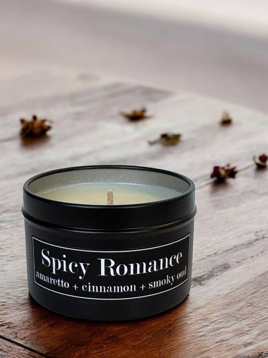 Fly Paper Products - Spicy Romance 4oz Candle Amaretto + Smoky Oud + Cinnamon