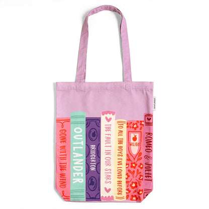 Pippi Post - Romance Novels Book Stack Tote Bag