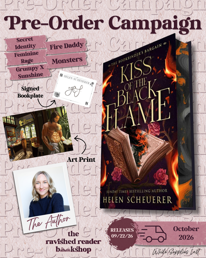 PRE-ORDER CAMPAIGN: Kiss of the Black Flame: A Novel (The Bookbinder's Bargain)